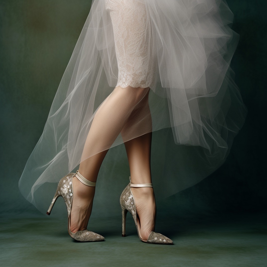 完美匹配：如何選擇與婚紗相襯的婚鞋 1